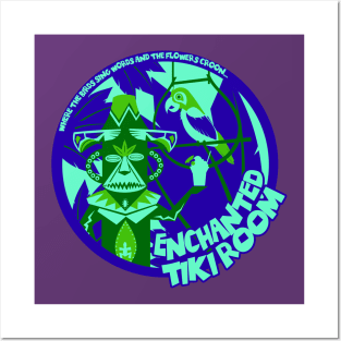 Enchanted Tiki Room (Blues and greens) Posters and Art